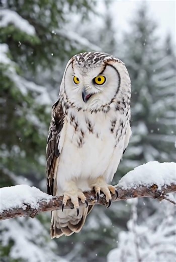 Nature Relaxation: Snowy Owls in a Magical Winter Wonderland! ❄️🦉 #owl #nature