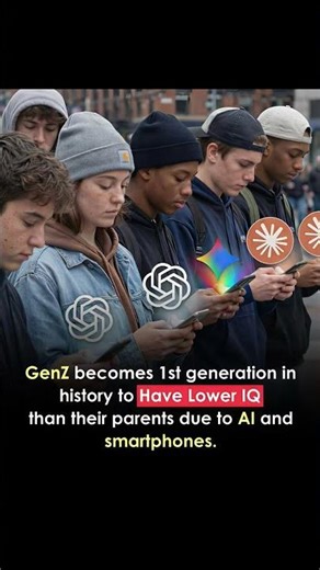 Gen Z IQ DROPPING Because of AI?! 😳📱 #GenZ