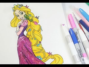 Rapunzel coloring book Tangled coloring pages for kids