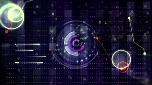 4k Hi Tech Hud Motion Background