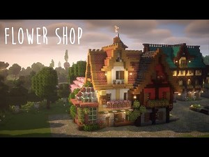 Minecraft | Flower Shop / Seed Shop Tutorial - Minecraft Town Part 6