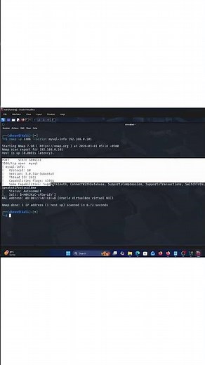 Nmap Database Scanning & Enumeration (MySQL, MSSQL, Oracle)🔥 #cybersecurity #ethicalhacking