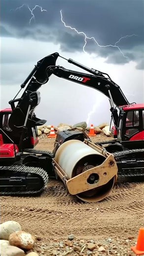 Epic RC Construction Action: Bulldozer, Loader & Grader Work! 🏗️