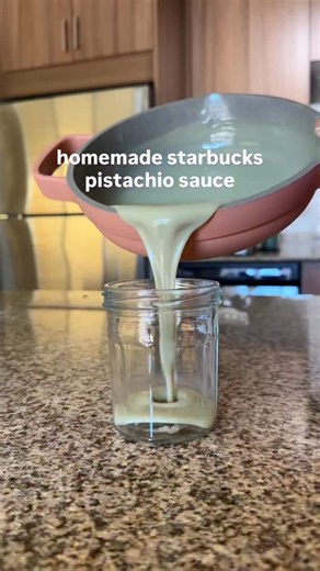 tastes even better than starbs😮‍💨✨ Comment the word SAUCE and I’ll dm ya the recipe🫶🏽 Use this sauce to make all your fav Starbucks pistachio drinks like: Pistachio cream cold brews Pistachio lattes Pistachio cold foam Iced Dubai chocolate matchas Iced Dubai chocolate mochas Pistachio cortados You can even drizzle it over pancakes, waffles, French toast, oatmeal, yogurt, ice cream, baked goods, orrrrr eat it right outta the jar (no judgement here)😎 Follow for more Starbucks copykat recipes✨