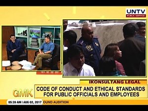 In depth discussion on conduct and ethical standards for public officials and employees