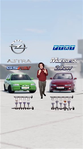 Federico Moratto on Instagram: "Inline-4 vs inline-5: SAME POWER?! . . . . . @fiat @beamng.official @automationgame . #beamng #vehicle #engine #cylinder #comparison"