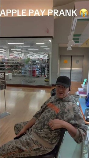 APPLE PAY PRANK , HE WAS COOL ABOUT IT