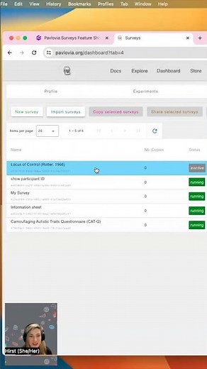 Import JSON or QSF files to Pavlovia Surveys