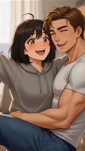 Lift and Carry // Anime Lift And Carry // She shows her power to carry and kiss her boyfriend