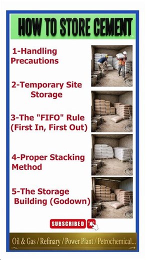 How to store Cement Properly at Site // Gulf Civil Engineer