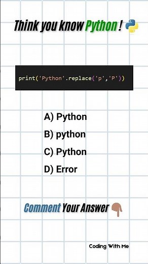 Python Coding Challenge| Prove You are a python Dev#pythontutorial #pythontricks#python#learnpython