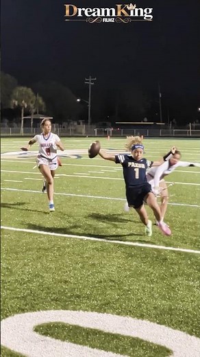 #defence Bolles Bulldogs #3 Alexa Clutter huge flag pull vs Paxon #flagfootball