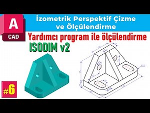 Drawing and dimensioning isometric perspective #6. Dimensioning with the utility. ISODIM v2
