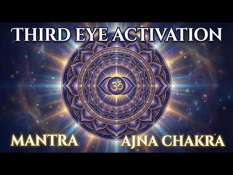 Third Eye Activation Mantra 🌟 Ajna Chakra Healing | Pineal Gland Meditation | Om Chanting