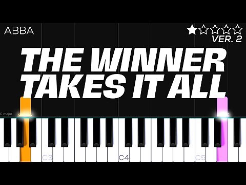 ABBA - The Winner Takes It All | EASY Piano Tutorial
