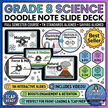 Grade 8 Science Doodle Note Slide Deck | Savvas Aligned | TN Standards
