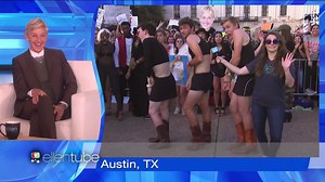 Thanks to the amazing crowd that showed up at The University of Texas at Austin. You Longhorns should be proud. | Ellen DeGeneres