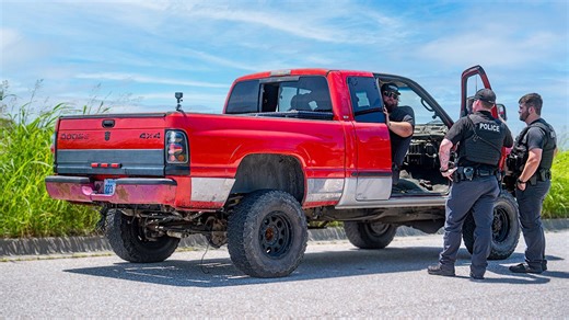 He built a backwards truck to confuse police and it worked
