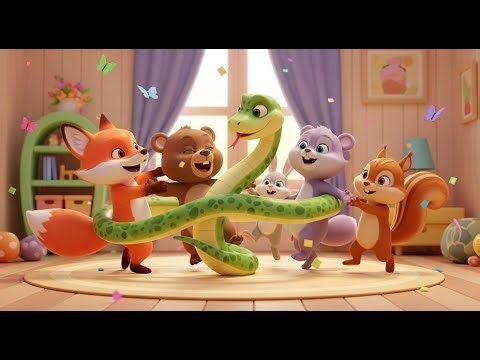 The Silly Snake Song 🐍 | Nursery Rhyme & Baby Song 🎵 Fun Kids Song for Toddlers 🐍 Sing Along