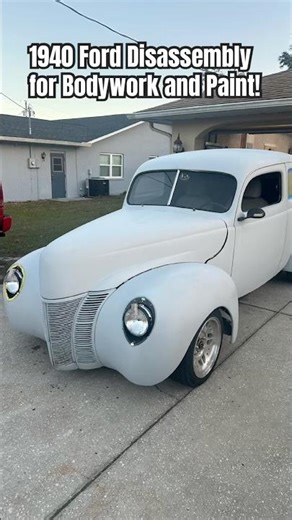 1940 Ford Disassembly for Bodywork and Paint!