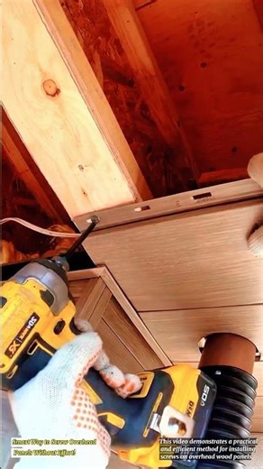 Smart Way to Screw Overhead Panels Without Effort!