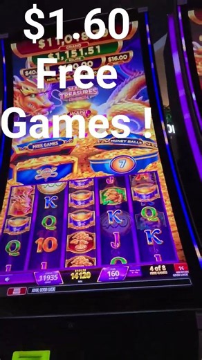 $1.60 bet alot better free games magic treasures slot machine pls like & subscribe thanks !