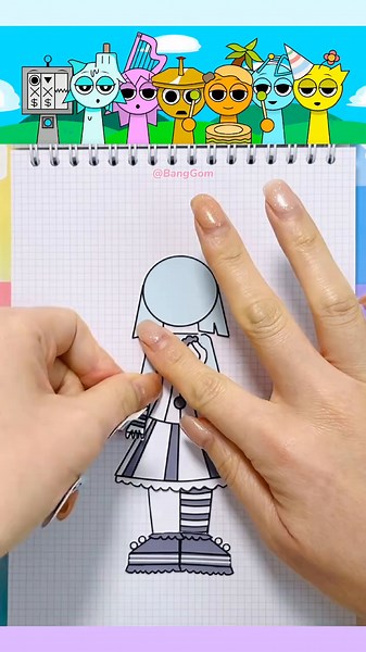 스프런키 리테이크 OC 휴먼에디션 스티커 북 DIY