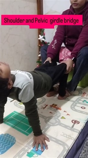 Shama foundation on Instagram: "Shoulder and Pelvic girdle bridge #occupationaltherapy #autismawareness"