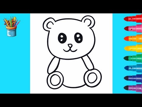 🐻 It’s Incredibly Easy to Draw This Cute Baby Bear! | Step by Step Drawing for Kids