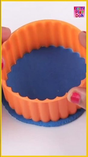 Play Doh Cake #stepbystep #diy #playdoh #kidstv #ytshorts #forkids #learning #preschool #educational