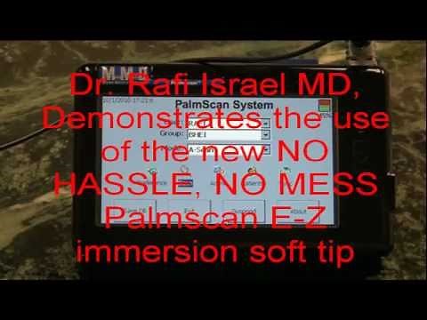 Immersion A-Scan Biometry using PalmScan handheld Ascan's EZ immersion soft tip