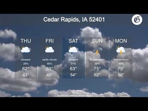 Weather Update: Cedar Rapids, IA 52401