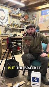 Adding PVA #glue to my #briquette making process as I turn old cardboard into #logs for #logburner