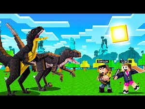 CASAL DE SCORPIOS REX ESCAPARAM NO JURASSIC WORLD NO MINECRAFT !!