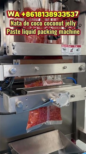 VFFS Jelly Liquid Paste Packing Machine. #machine #sauce #packaging
