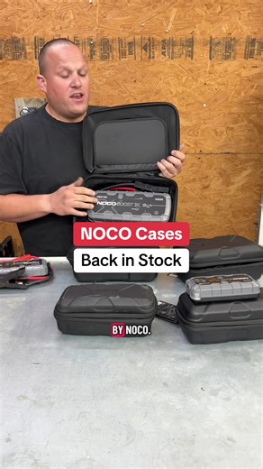 All the NOCO EVA protective cases — GBC101, GBC102, GBC103, and GBC104 — are back in stock along with the jump starters they fit: GBX45, GB70, GB150, and GBX155. These cases keep your cables, clamps, and jump packs organized and protected in your truck, UTV, or garage. If the link isn’t showing, it means it’s sold out again—hit Save so you don’t miss the next restock. #noco #jumpstarter #cartok #tiktokshopcreatorpicks #tiktokshopblackfriday