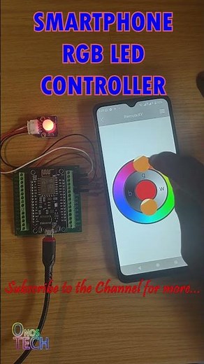 DIY Ambient Mood Lighting | ESP8266 + Smartphone RGB LED Controller Using RemoteXY