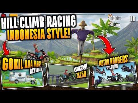 BUSET ADA MBG NJIR🤩🤣 | Hill Climb Racing Mod Pack Terbaru | Game Offline Android Terbaik🔥💯