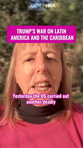 CODEPINK | Trump said he’s authorized the CIA to conduct operations in Venezuela while the U.S. carries out another drone strike off its coast. No... | Instagram