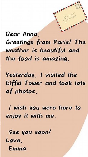 English Listening Practice #1 – Postcard from Paris 🇫🇷