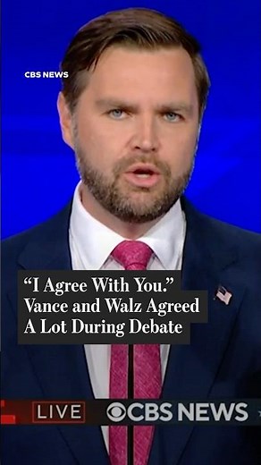‘I agree With You:’ Walz and Vance Agreed a Lot During VP Debate