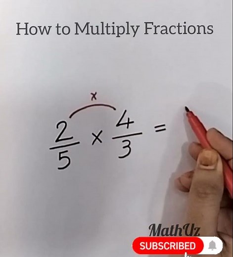 How to Multiply Fractions #maths #fraction #math
