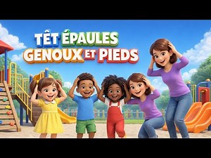 Tête Épaules Genoux et Pieds 👶 Comptine pour Enfants en Français | Animation 3D | Chanson à Gestes
