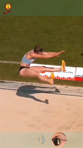 beautiful woman's Long Jump #Athletics #TrackAndField Sports highlights Explosive power