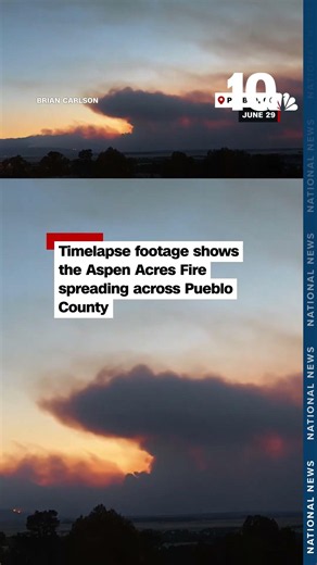 Video shows growth of Aspen Acres fire