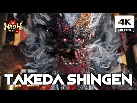 Nioh 3 - Takeda Shingen Yokai Form Boss Fight (4K 60FPS)