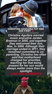 CHRISTINA AGUILERA PUT HER SON FIRST ❤️
