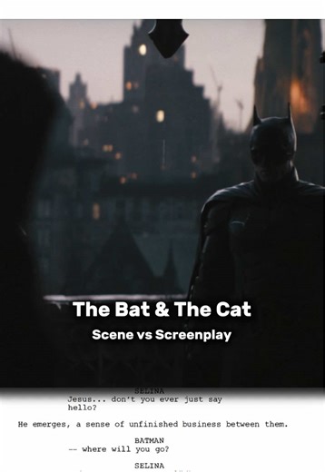 Catwoman and Batman say their goodbyes.. A goodbye without villains. Just choice. Scene and screenplay from The Batman (2022) #thebatman #catwoman #cinema #moviescene #acting