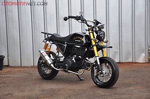 Honda Supra X 125 Cuma Diambil Mesin dan Backbone, Diubah Jadi Monkey - Otomotifnet.com