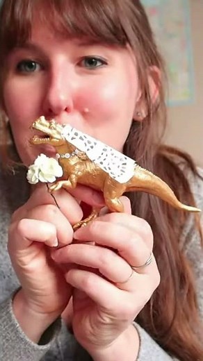 DIY Dinosaur Cake Toppers for Your Wedding (1 minute version!) | #shorts